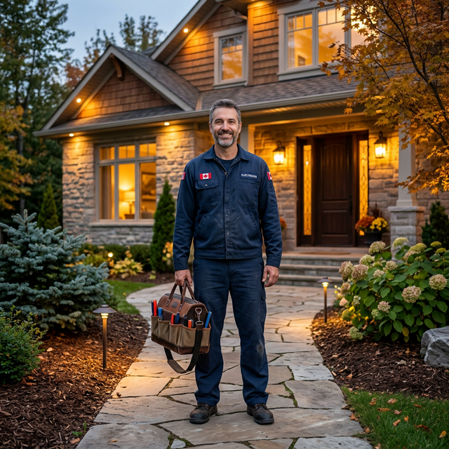 Professional electrician from Riaz Power Solutions Inc.